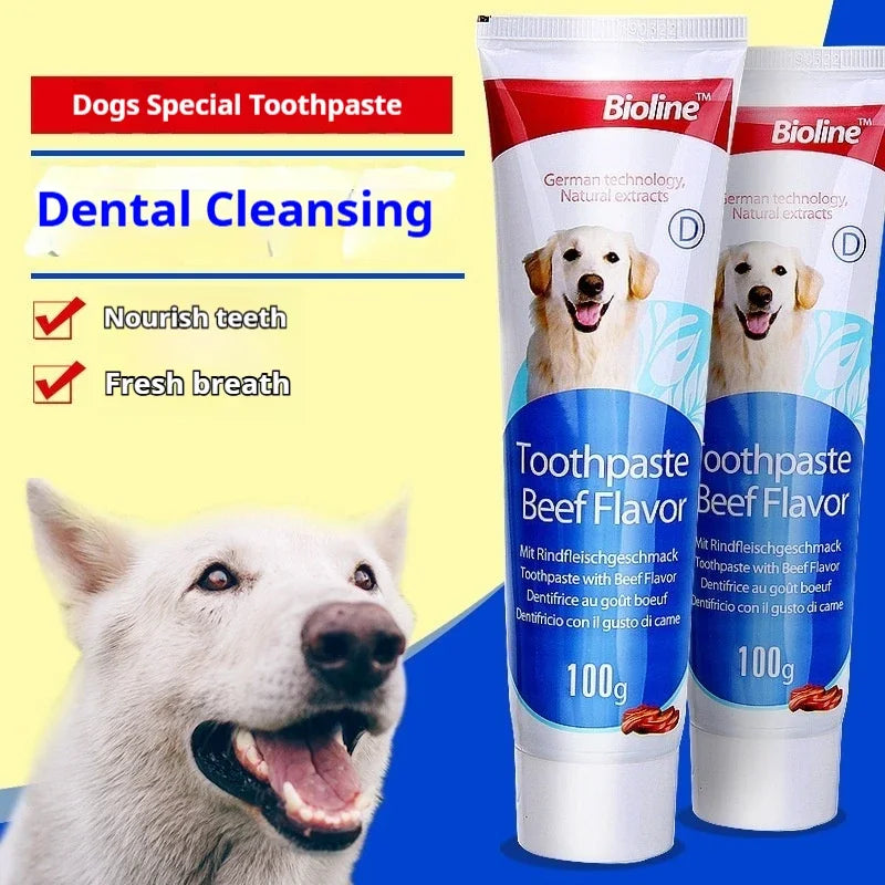 Pet Dog Korean Toothpaste, Beef, Chicken Flavor, A Variety of Flavors, Pets Do Not Reject Oral Cleaning Care, Pet Toothpaste