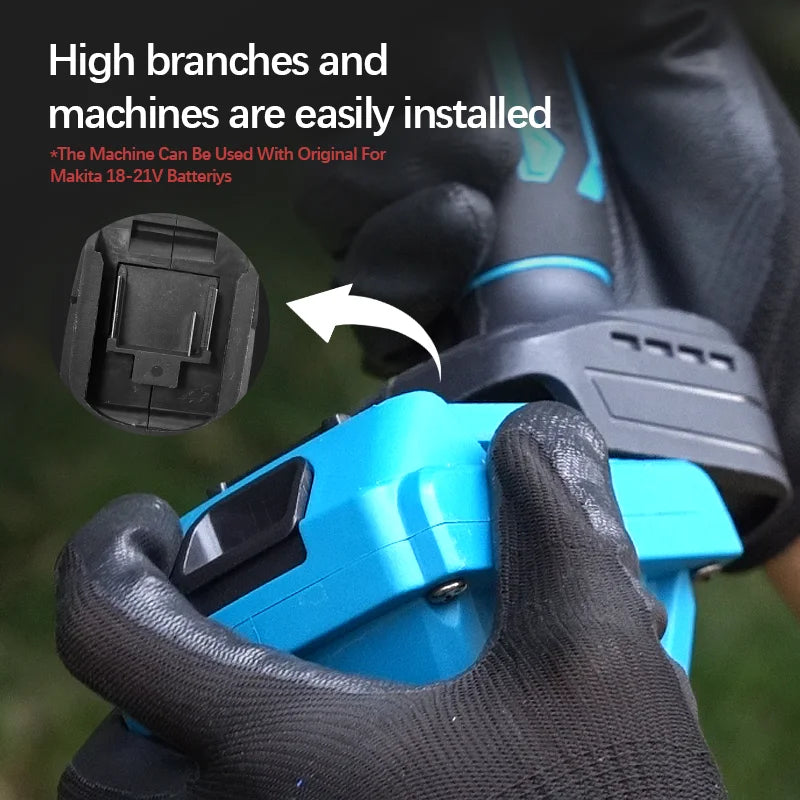 NEW Arrivals 3PCS Set (NO BATTERY INCLUDED) Electric Garden Pruner Chainsaw Telescoping Pole 3 IN 1 Pruner High Branch Saw Garden Tree Pruning Tool (For Makita 18V Battery)