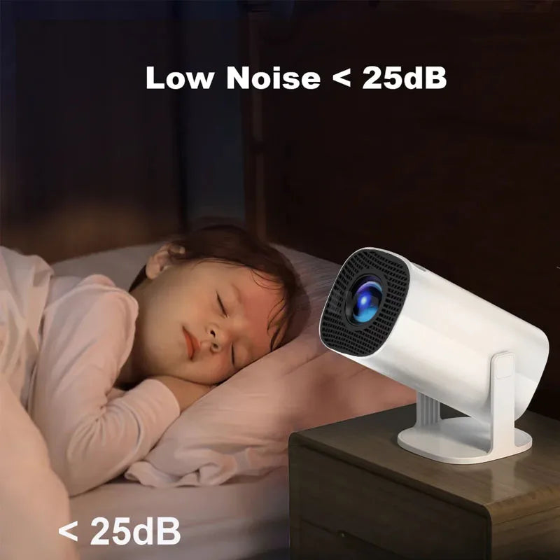 P30 Smart Mini Projector Android 11 WiFi6 Support 4K 1080P Projector 2.4G&5G WiFi 1280*720P Smart Home Cinema Portable Projector