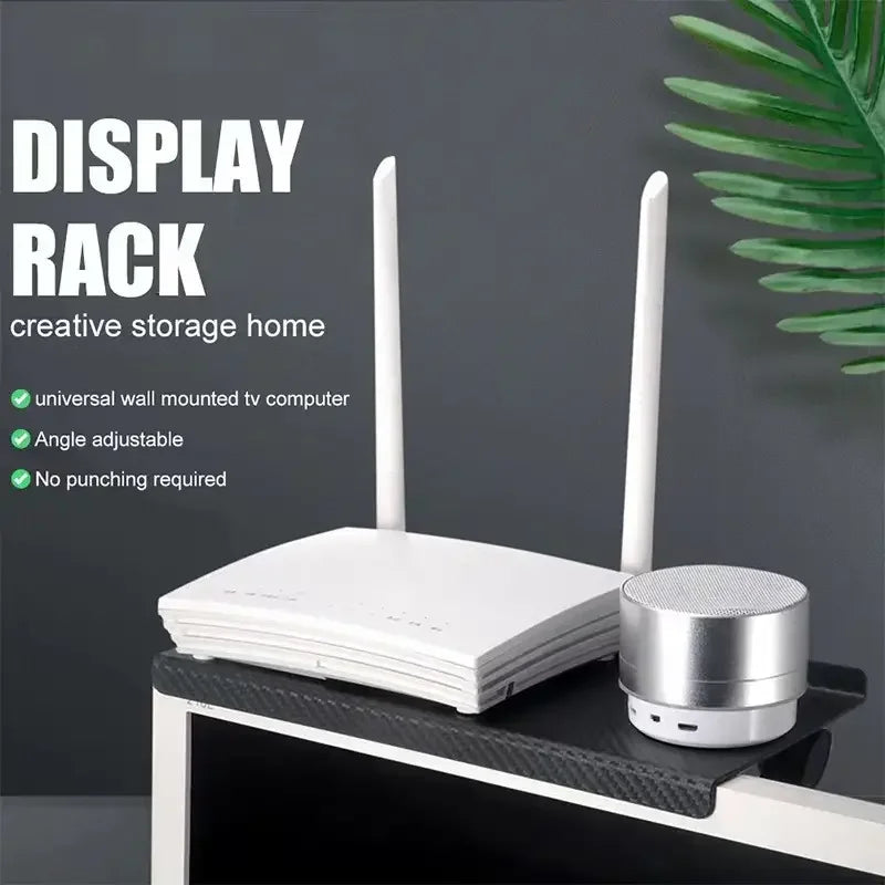 1PC Hot Selling Large Size Computer and TV Screen Storage Rack Wireless Router Set-Top Box Rack No Perforated Storage Bracket Divine Tool Home Electronic Tools