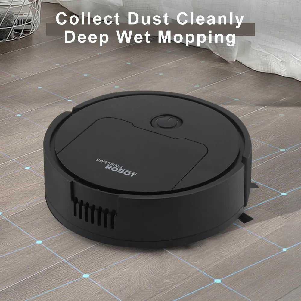 NEW Arrivals 3 in 1 Set Fully Automatic Sweeping Robot Suction And Sweeping Mop Household Lazy Person Intelligent Three In One Sweeping Machine Home Office Cleaning Supplies