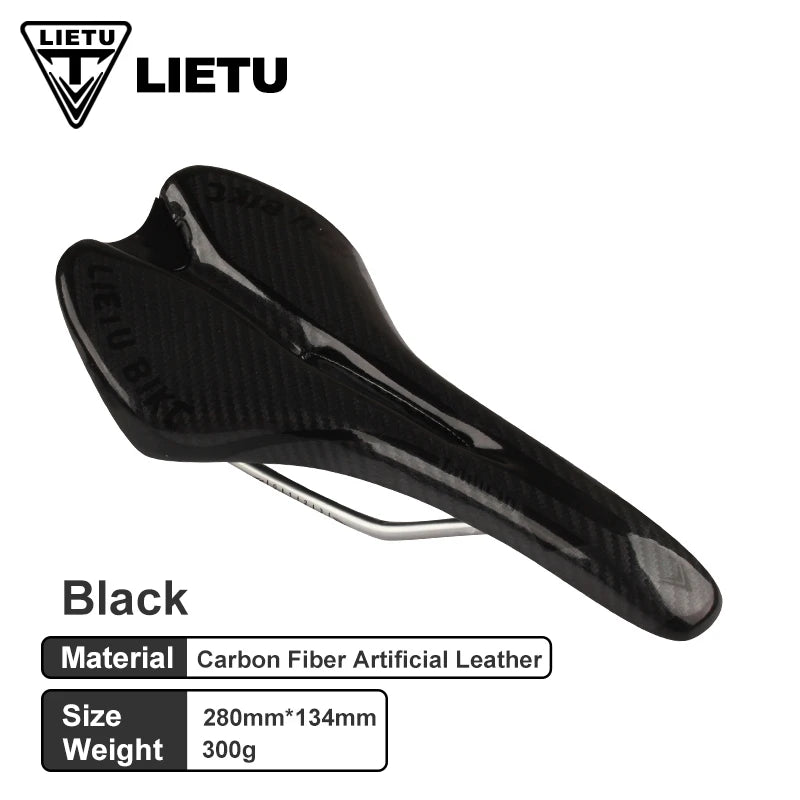 NEW Arrivals 12 Colors Bicycle Carbon Fiber Saddle MTB Road Bike Cycling Silicone Skid-Proof Saddle Seat Silica Gel Cushion Seat Leather Front Seat Mat Bicycles Accessories