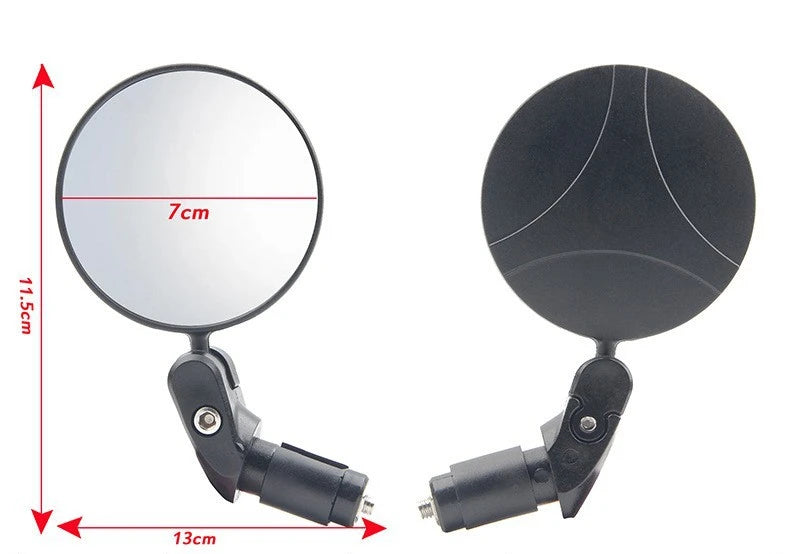 NEW Arrivals 2PCS Universal Bicycle Rearview Mirror Adjustable Rotate Wide-Angle Cycling Handlebar Rear View for MTB Road Bike Accessories
