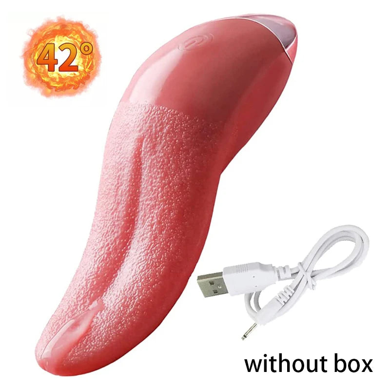10 Mode Heating Tongue Licking Vibrator Mini Sex Toys for Women Stimulator G-spot Nipple Female Masturbator Couples Product