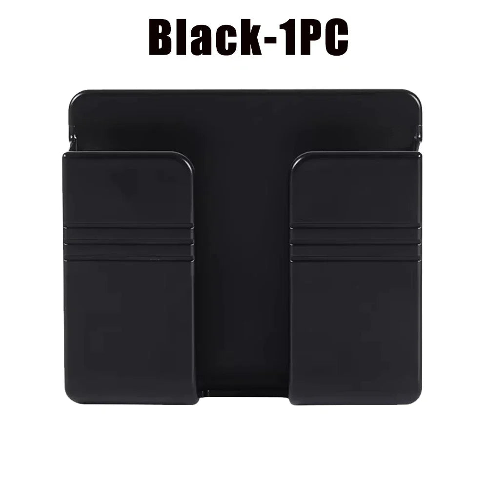NEW Arrivals 40PCS Set Multifunctional Wall Mount Phone Holder Charging Station Storage Dock Organizer Box Remote Control Shelf Bracket Home Office Mobile Phones Accessories