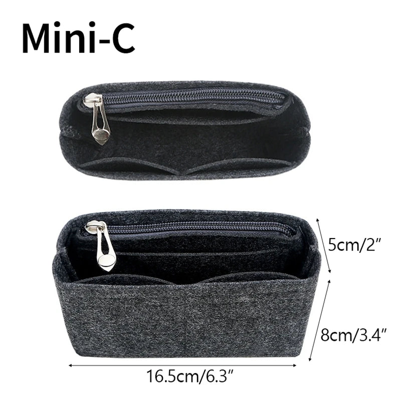 NEW Bag Organizer for Longchamp Small Tote Bag Timid Bags Storage & Finishing Inner Liner Handbags Insert Organizer Fit Mini Size Ladies Cosmetic Accessories