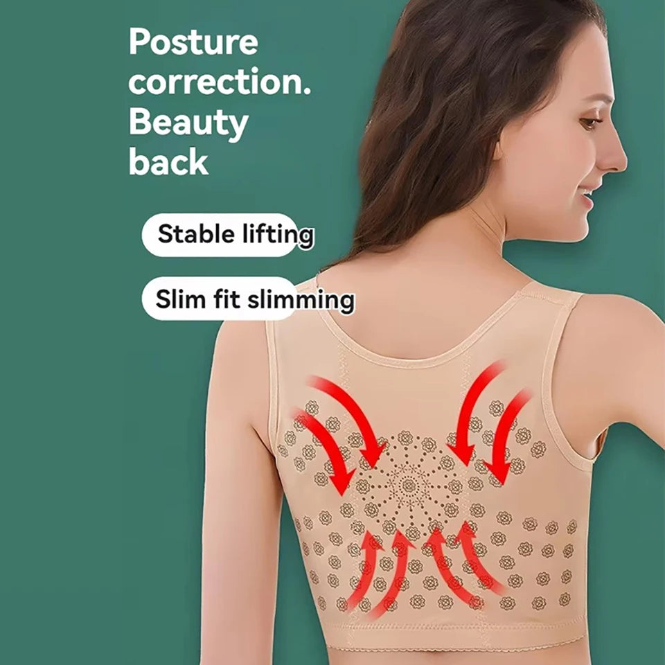 NEW Arrivals S-3XL Invisible Body Shaper Bra-Tops Corset Women Chest Posture Corrector Belt Back Shoulder Support Brace Posture Correction For Health Care Female Ladies High Quality Fashion Underwear Products