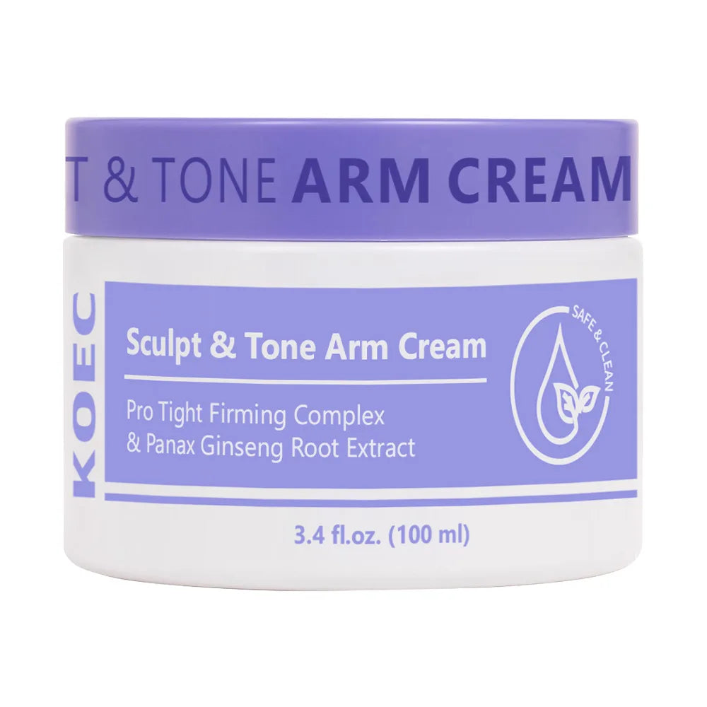 NEW KOEC Sculpt & Tone Arm Korean 100ml Cream Collagen Rice Protein Arm Firming Lifting Cream Ginseng Moisturizing Tightening Loose Arm Women Men Skin Care Supplies Korean Products