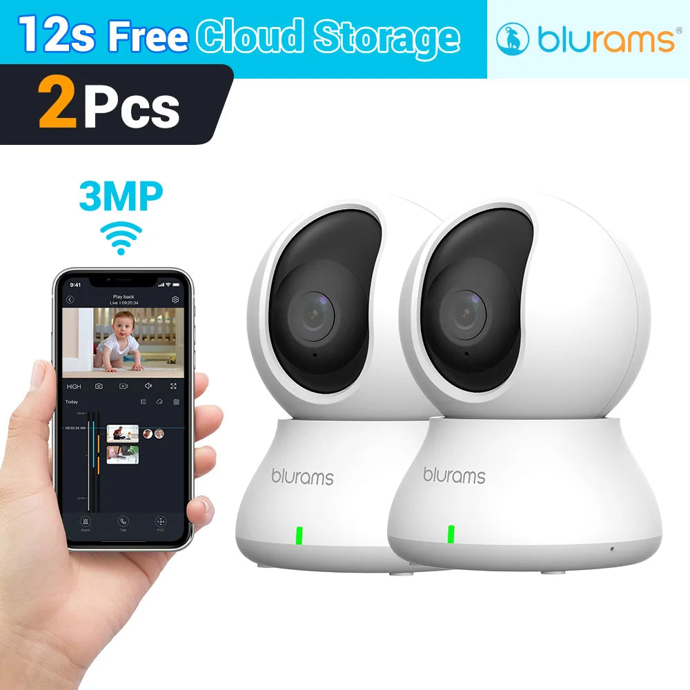 NEW Arrivals 1-4PCS Set 5G Family Baby Monitor Camera 2K HD Home Security Camera with Motion Detection and Two-Way Audio, Easy Setup, Clear Day & Night Vision Home Safety Supplies Protection