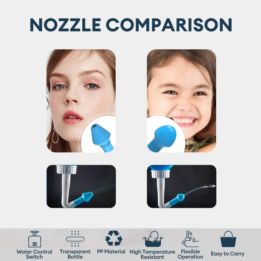 Dr.isla 330ML Nasal irrigator Nasal Rinse Bottle Nasal Wash Cleaner Nose Protector Avoid Allergic Rhinitis Adults Children Neti