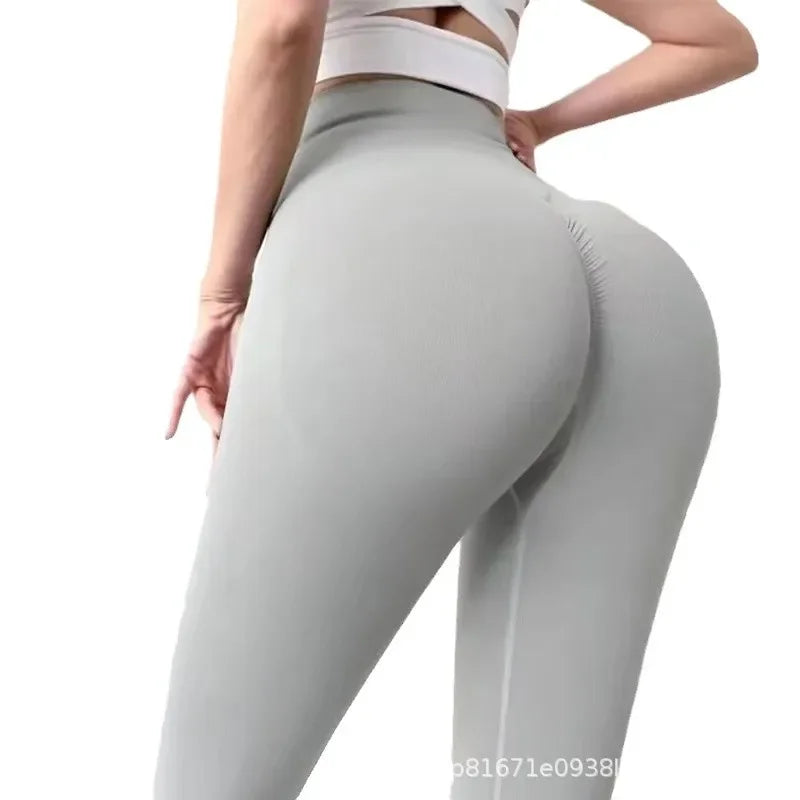 NEW Arrivals 18 Colors High-Waisted Yoga Fitness Pants Women's Running Tight Seamless Peach Pants Sporty Elastic Tummy Control Running Hiking Leggings Girls Sports Clothing Supplies