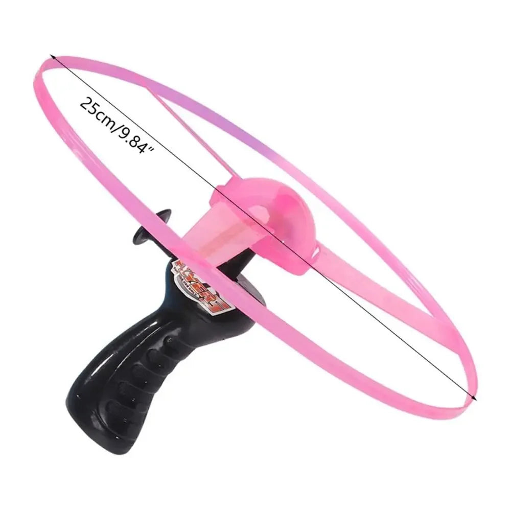 NEW Luminous Flying Disc Propeller Toys for Children Adults LED Lighting Pull String Flying UFO Toy Spinning Top Outdoor Game Sports Toy Gift
