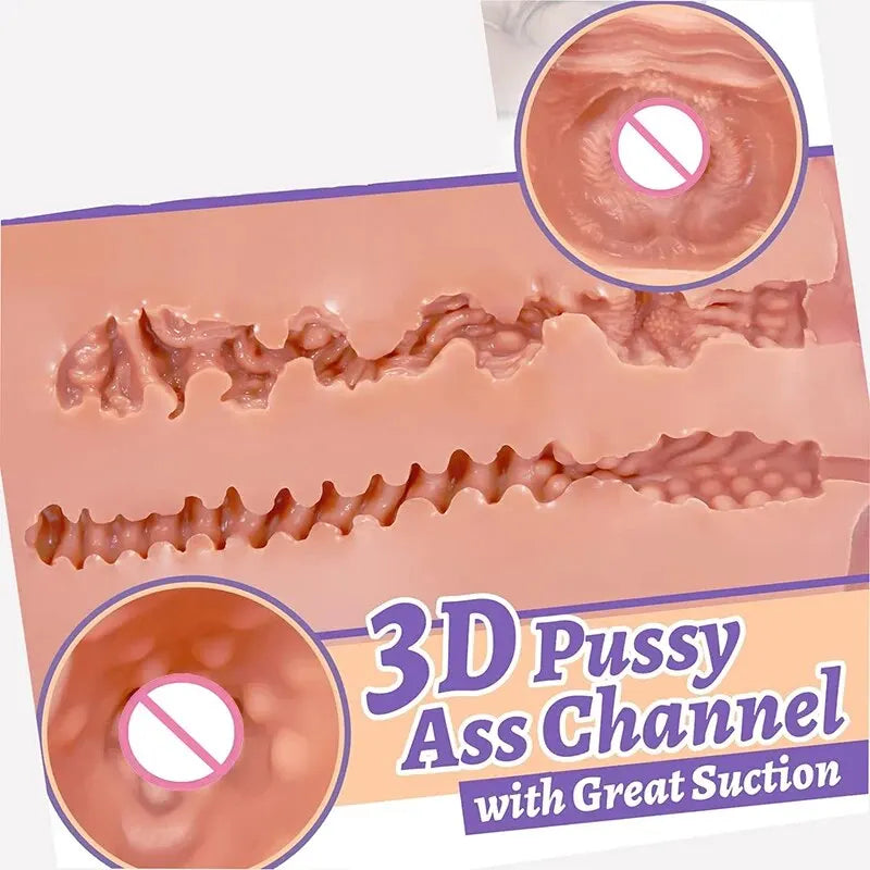 Sex Doll for Men Realistic Pocket Pussy Adult Sex Dolls Torso with Breasts 3D Textured Virgin Vagina Channel