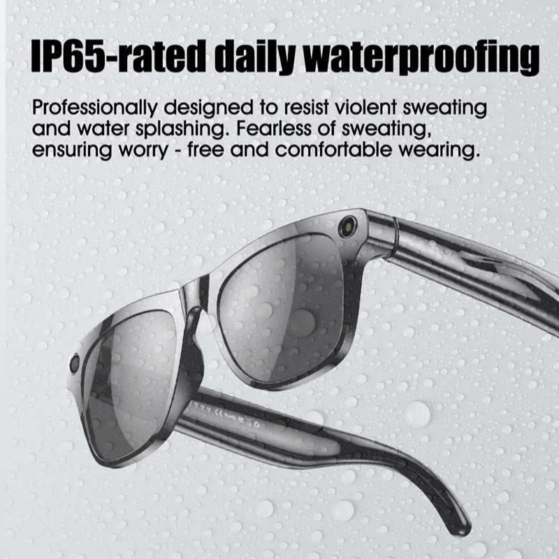 NEW 4K AI Translation Graphs English Language Smart Photochromic Glasses Multifunction Camera Bluetooth Call Voice Assistant Music Player Translate Glasses Business Meetings for Xiaomi