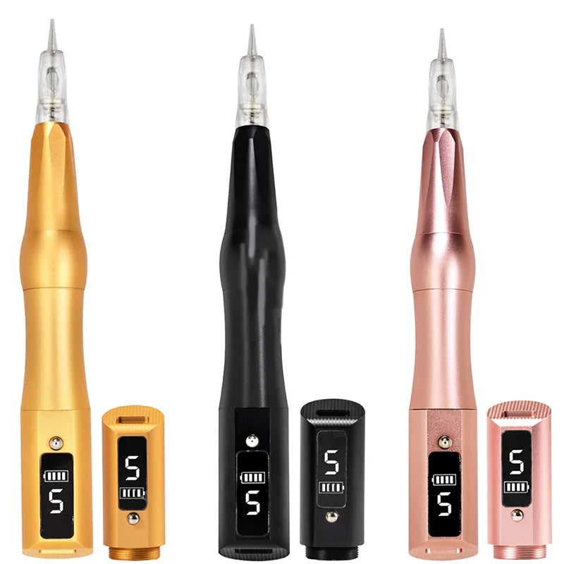 NEW Arrivals Wireless Tattoo Machine PMU Pen Professional Permanent Makeup Microblading Eyebrow Lip For Body Art Tool With Cartridge Needles
