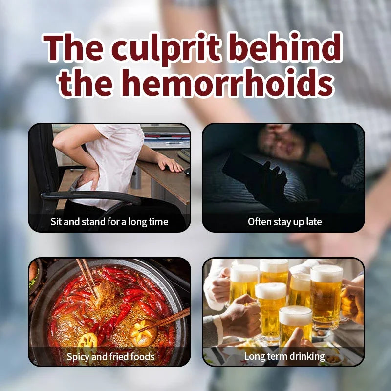 Hemorrhoids Cream Anal Fissure Piles Pain Itching Treatment Intemal External Hemorrhoid Removal Care Ointment Hua Tuo Medicine