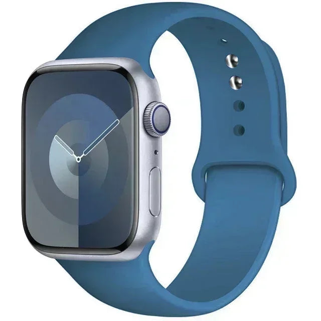 Original Silicone Strap For Apple Watch Band 44mm 38-40 42-46 41-45 46MM 49 mm Bracelet Watch Serie Accessories 10 9 7 4 5 6 8 SE Ultra 2 3 Electronics Supplies
