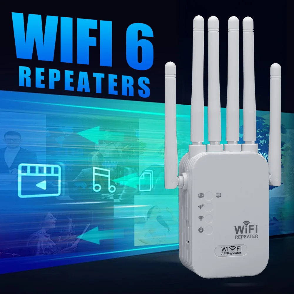 NEW Arrivals 300Mbps Single frequency Wi-Fi Repeater Wireless WIFI Extender Wi-Fi Booster 2.4G Network Amplifier 360° Full Coverage Signal Home Electronic Supplies