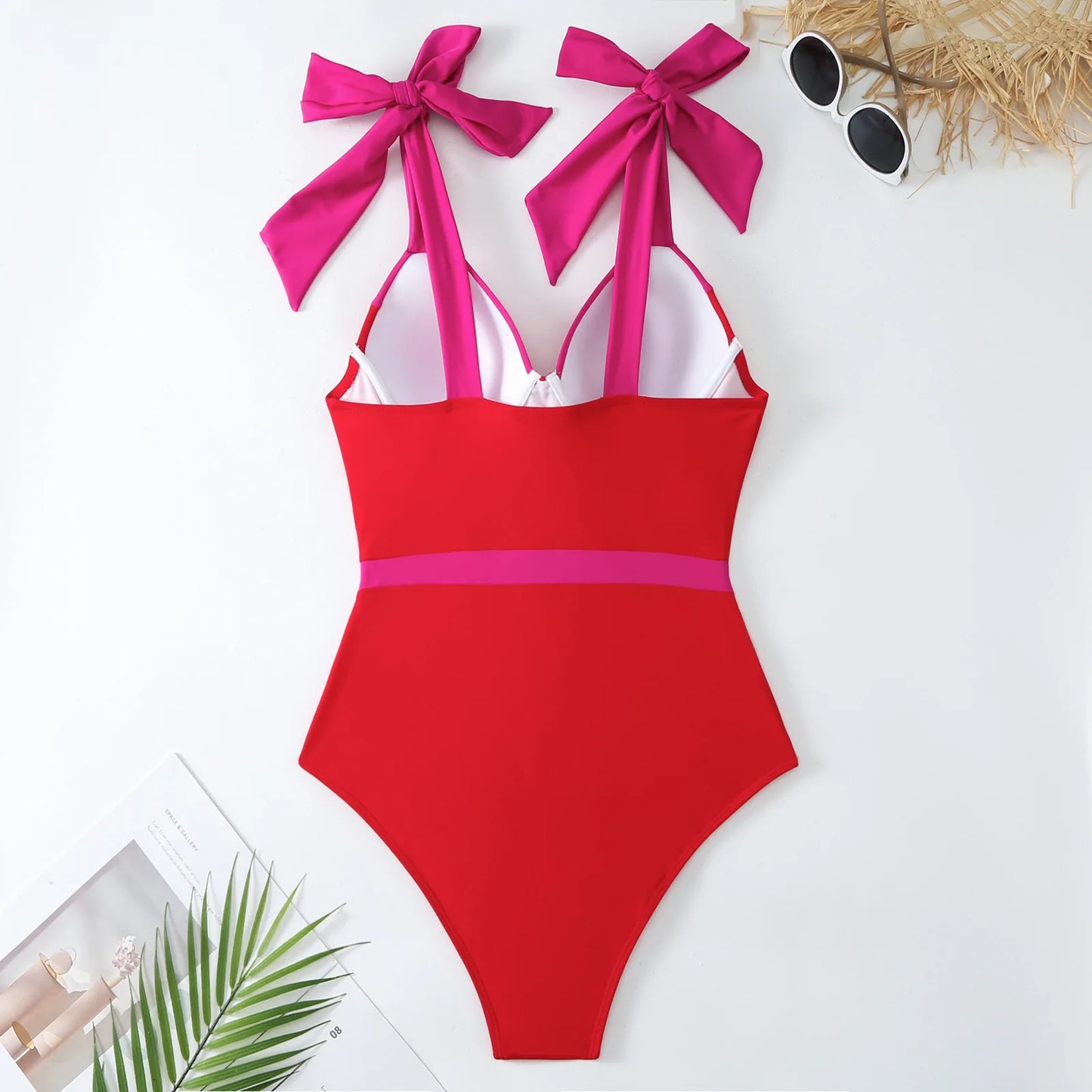 2024 Biquinis De Luxo Swimwear Matching Set Women Summer Push Up Bodysuit Solid Patchwork Swimsuit Beachwear Luxury