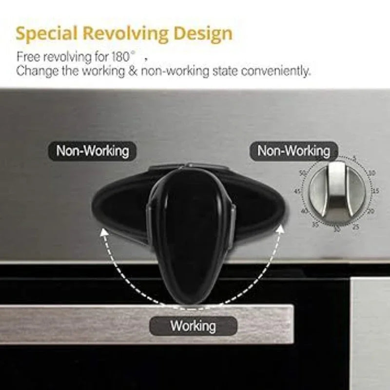 NEW Arrivals Baby Safety Oven Door Lock for Kitchen Child Safety Locks Children Protection Kids Safety Care Drawer Cabinet Double Button Locker Babies Safety Accessories Home Security Supplies