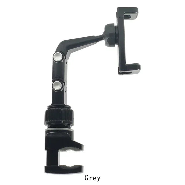 NEW Rearview Mirror Phone Holder, 360° Rotatable and Retractable Car Phone Mount, Multifunctional Rear View Mirror Holder for All Cars Mobile Phones Accessories