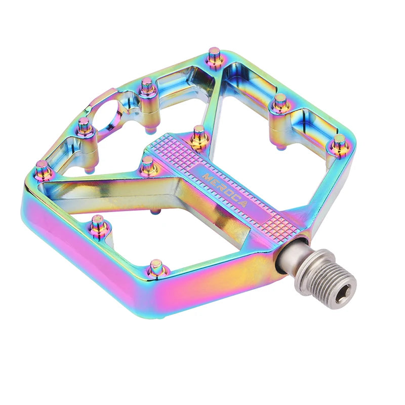 NEW Arrivals Ultralight Sealed Bearing Pedal Non-Slip Al Alloy Multi Specification Plating/Black Use for MTB BMX Road Bike about 410g Professional Pedals Bicycle Parts Accessories Sports Supplies