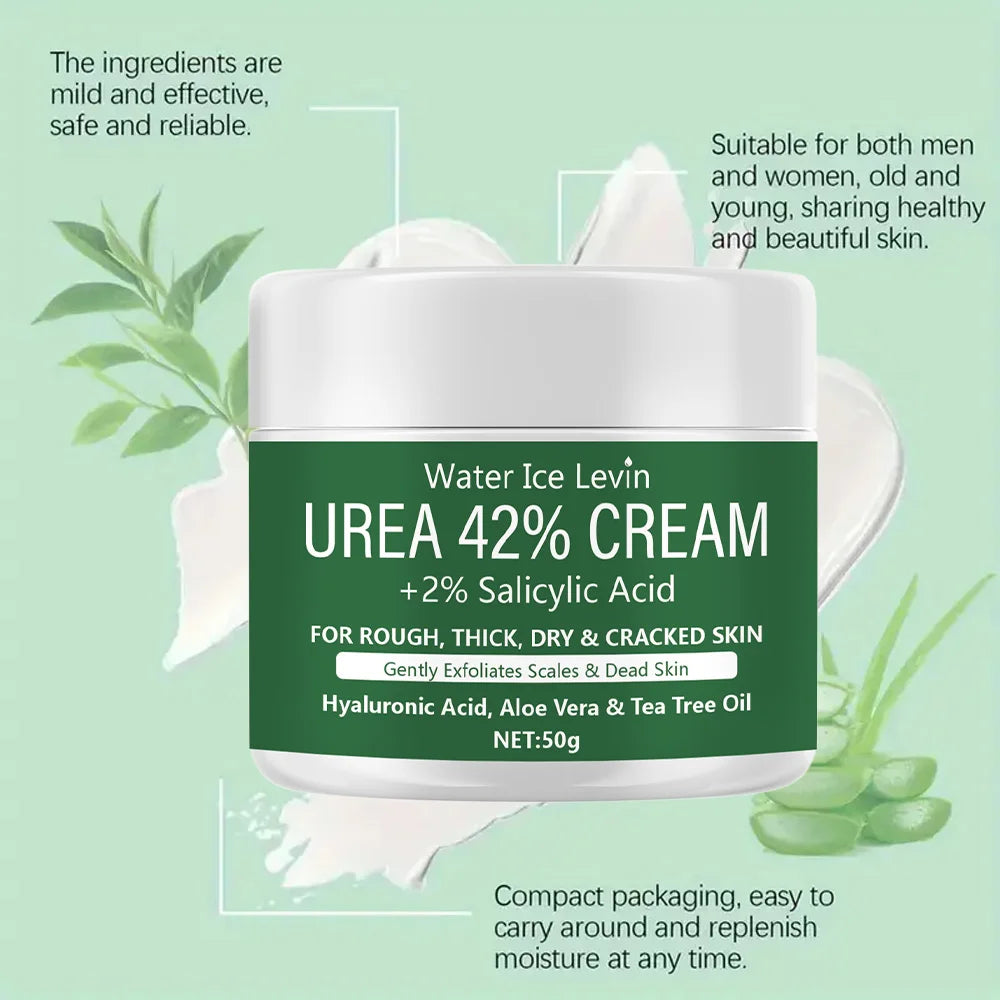 New 2 PCS Set 42% Urea Cream + 2% Salicylic acid Foot and hand Moisturizer, Deep Moisturizer and Nourishing Moisturizer Callus Remover Feet Hands Wax Diabetic Foot Care
