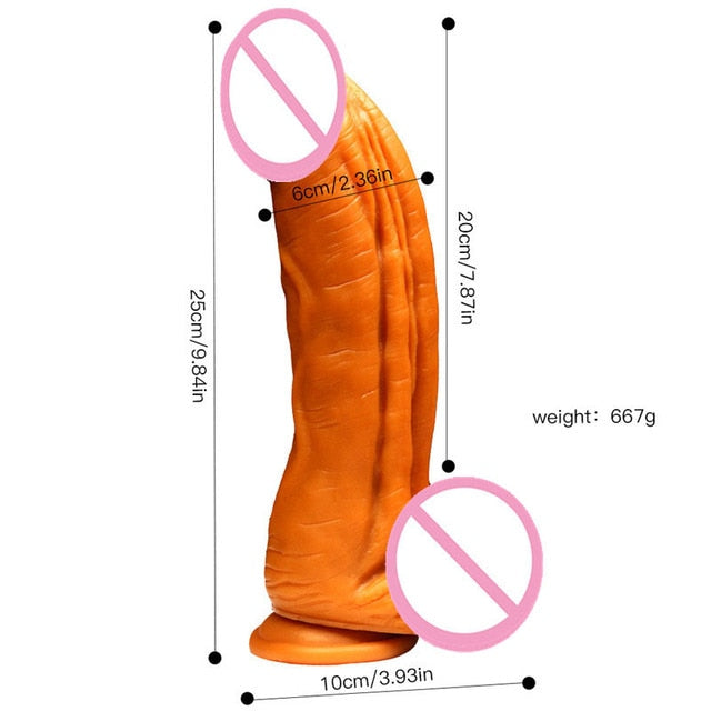 Sex Shop New Super Soft Realistic Penis Dildo Sexy Huge Dildo Double-layer Silicone Suction Cup Dildos For Women Big Dick