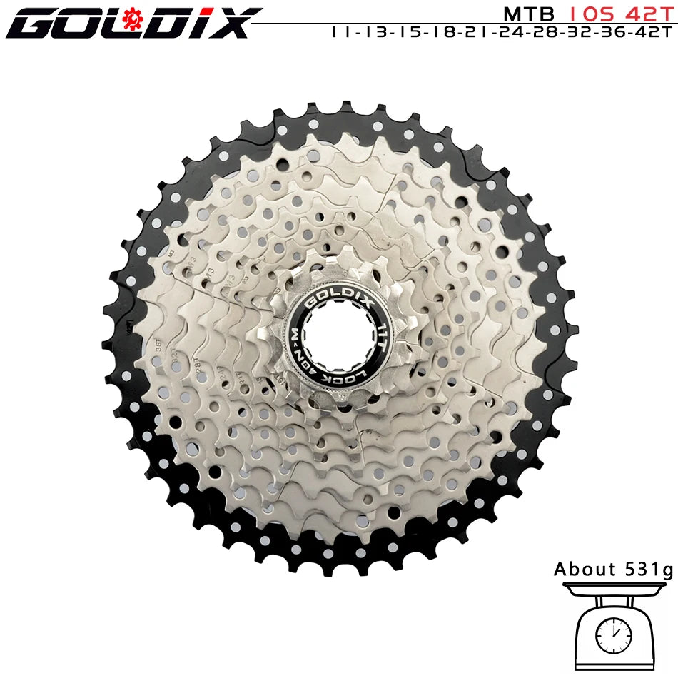 NEW MTB Cassette K7 8/9/10/11/12 Speed 36/40/42/46/50/52T SUNSHINE Bicycle Freewheel Bicycle Sprocket for Shimano/SRAM Bicycle Accessories Sports Supplies