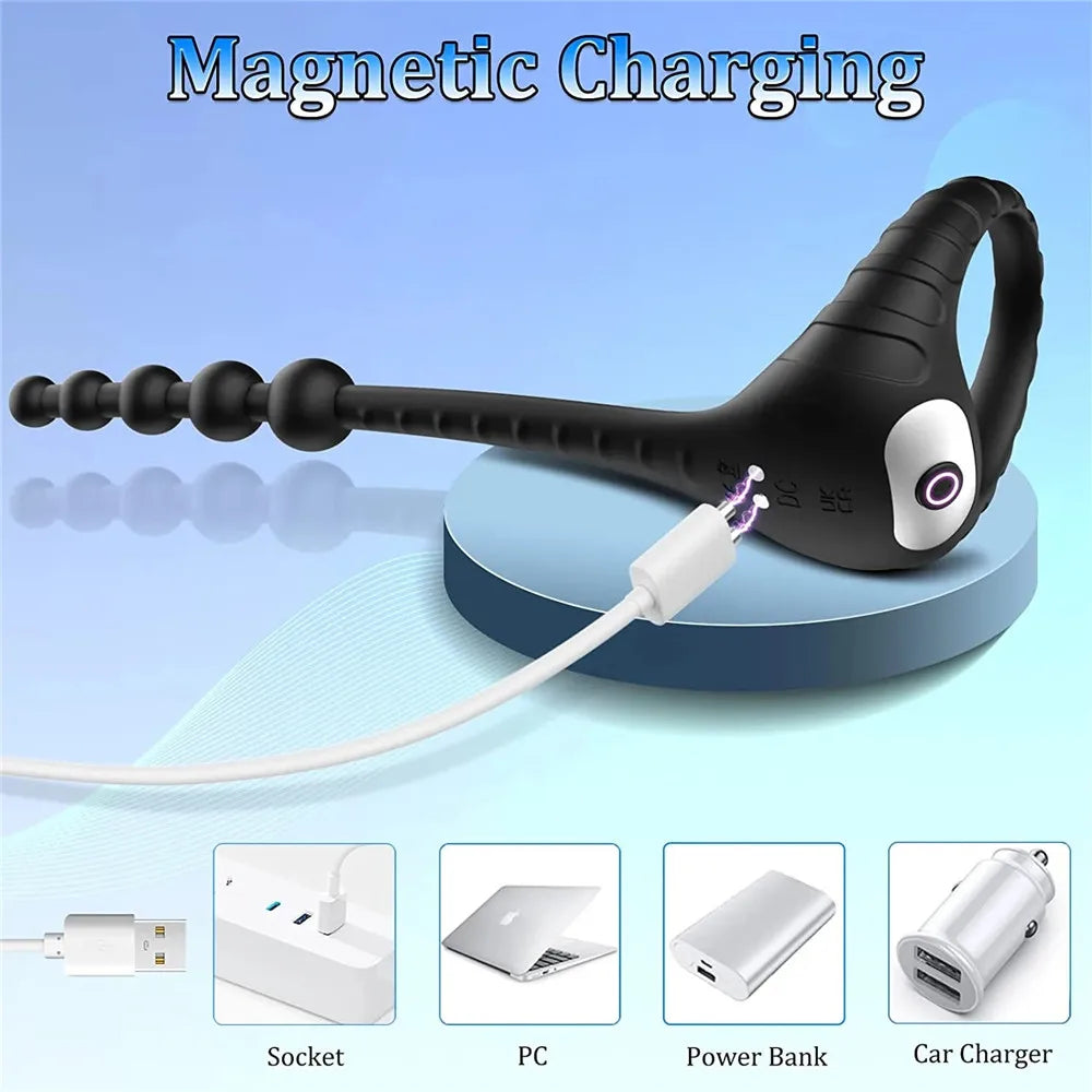 Sexy Toys Cockring for Men Couples APP Control Bluetooth Vibrator Adult goods for Men Masturbator Penis Ring Sexy Accessories