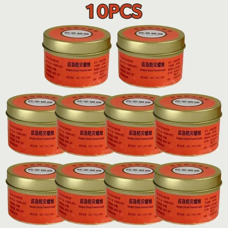 20 PCS 24 Hours Set Emergency Japanese Candles for Power Outages Windproof Smokeless Long-Lasting Lighting Survival Supply for Home Camping Blackouts