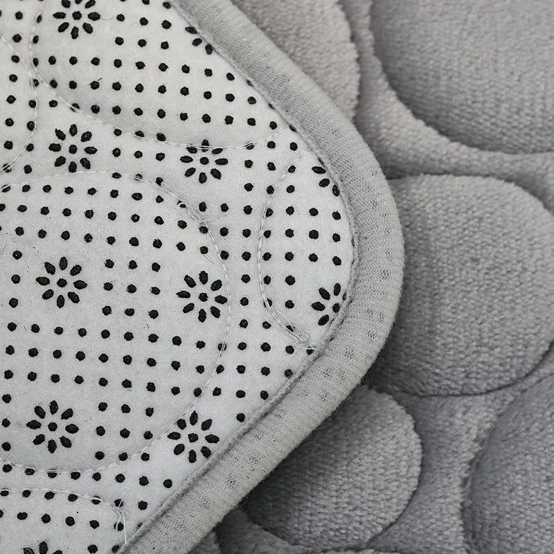 NEW Arrivals 3PCS Set 12 Colors Quick Drying Slip Water Absorption Anti Bathroom Mat Thickened Bathroom Toilet Carpet Machine Washable Fabric Bathroom Accessories