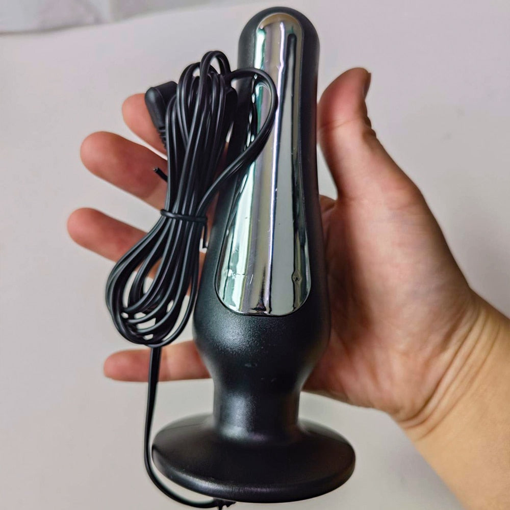 Hot!Electric Shock Anal Butt Plug Anus Vagina Expand Dildo Vibrator for Women Men E-stim Prostate Massage Bdsm Toy on Couple Sex