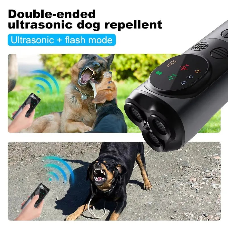 New Arrivals Ultrasonic Bark Catcher with LED Flashlight, Dog Repeller, Anti-Barker, Deterrent Bark Repeller Pets Supplies