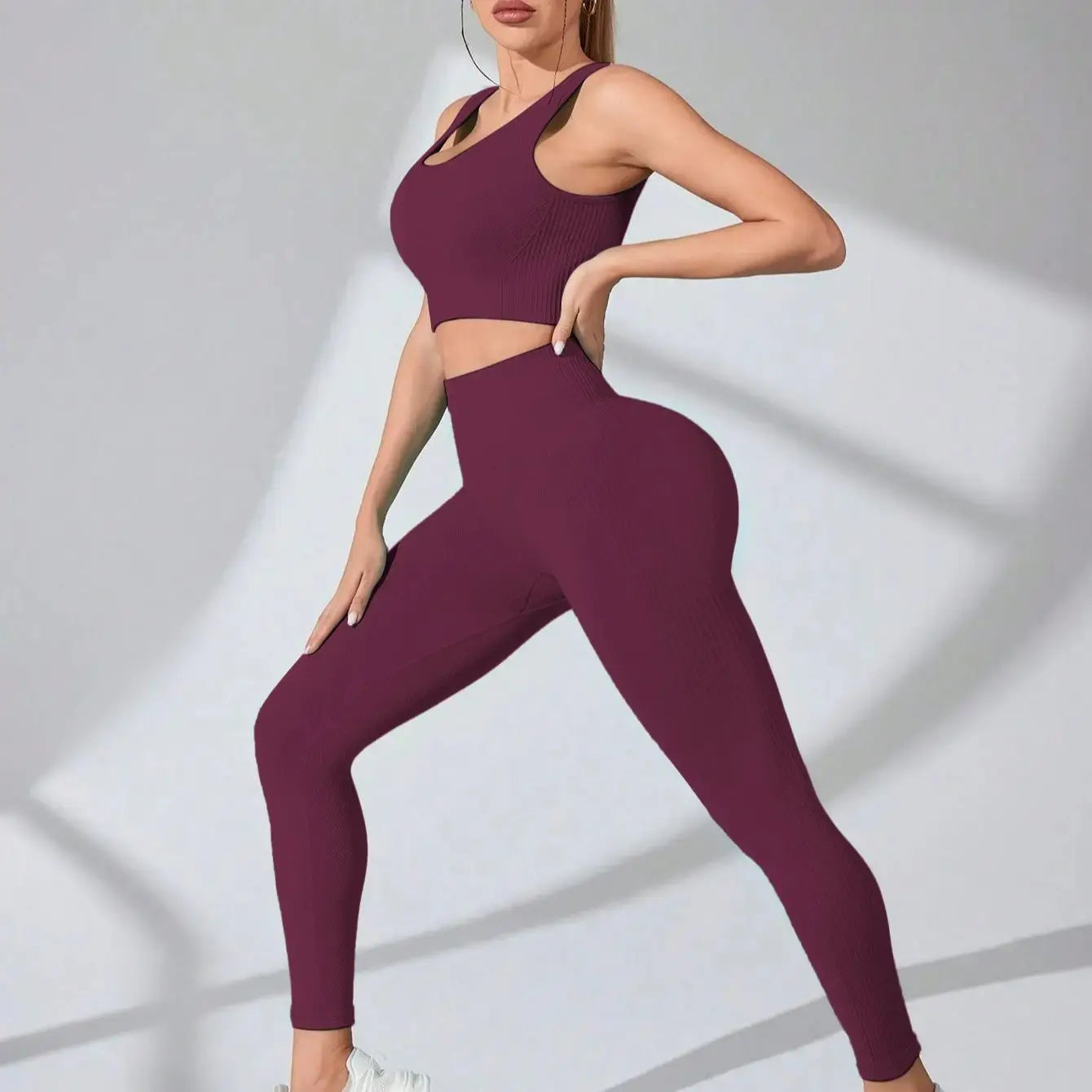 NEW Arrivals 3 Colors Women's Yoga Ribbed One Piece Tank Tops Rompers Sleeveless Exercise Jumpsuits Ladies Outdoor Gym Running Hiking Fitness Activewear Ladies Sports Clothing Supplies