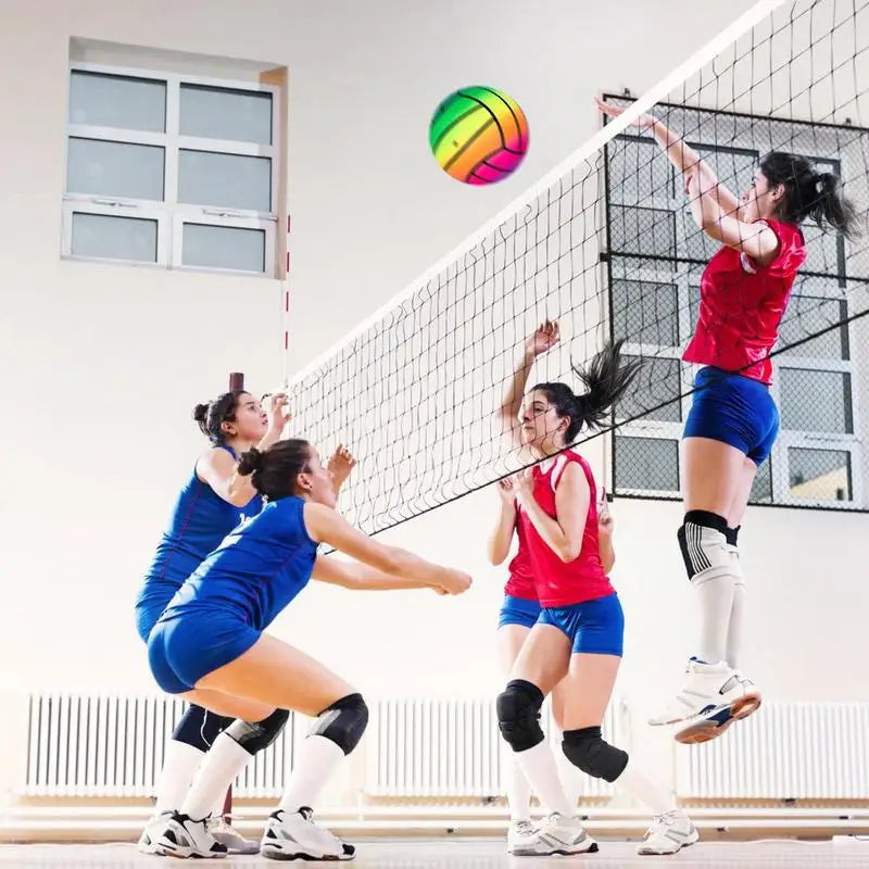 NEW Arrivals Professional Set Volleyball Kit Net Heavy Duty Sports Net Badminton Net Rack Volleyball Nets With Storage Bag + Stands Outdoor Camping Beach Volley Accessories Sports Supplies