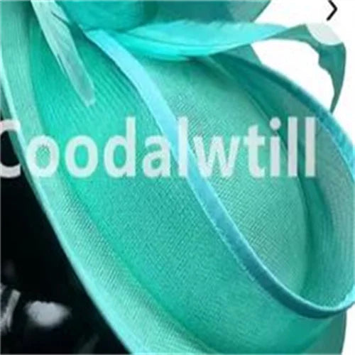 20 Colors White Mesh Ladies Royal Ascot Horses Race Evening Bride Wedding Opera Concert Church Fascinator Hat Feather Flower Headpiece For Women Elegant Chapeau Cap Femme Veils Millinery