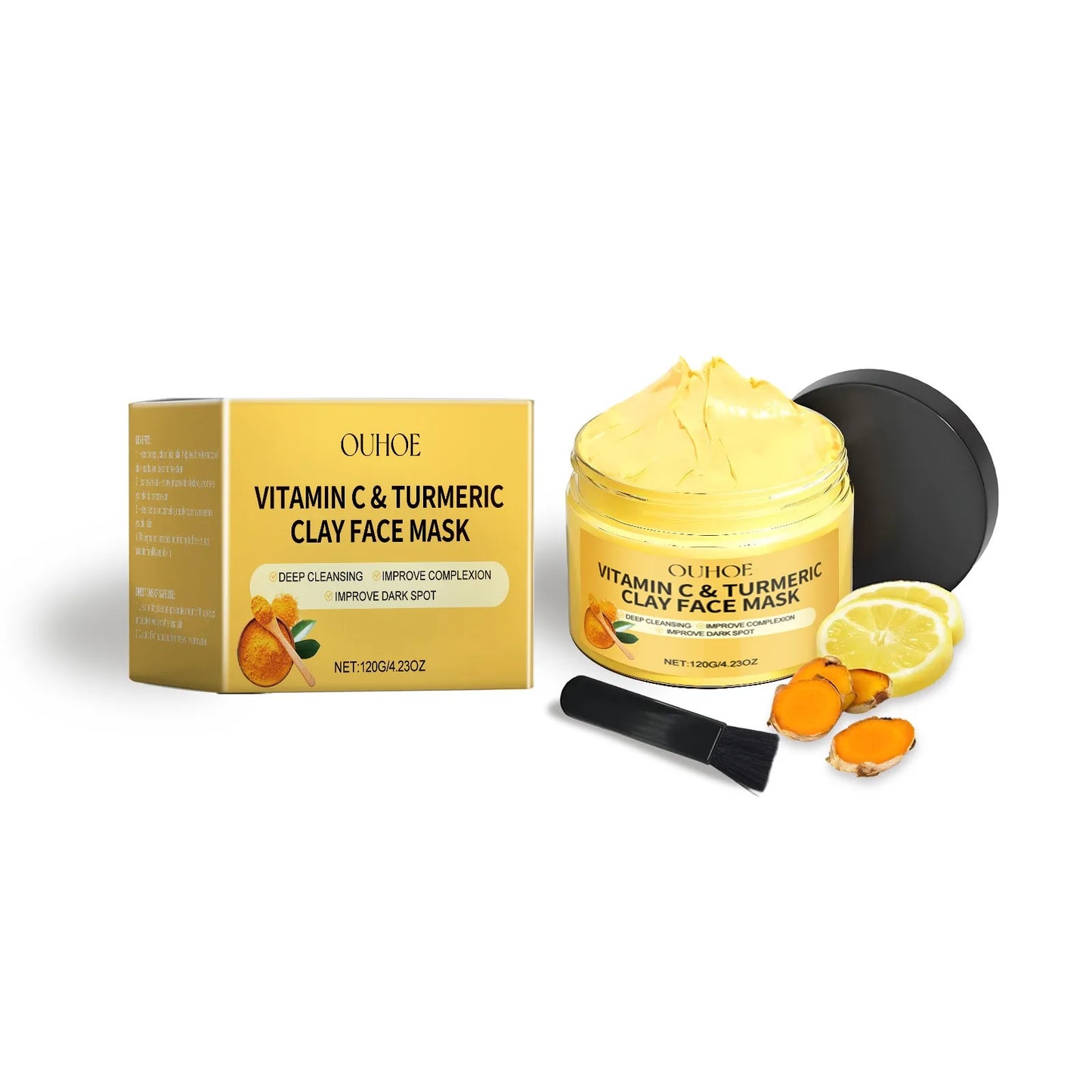 NEW Arrivals Vitamin C Exfoliating Korean Facial Mask Turmeric Exfoliating Mask Improve Pore Deep Cleaning Skin Care Products