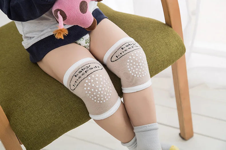 NEW Arrivals Soft Mesh Terry Baby Leg Cotton Warmers Toddler Kids Kneepad Protector Non-Slip Dispensing Safety Crawling Well Knee Pads For Babies Child