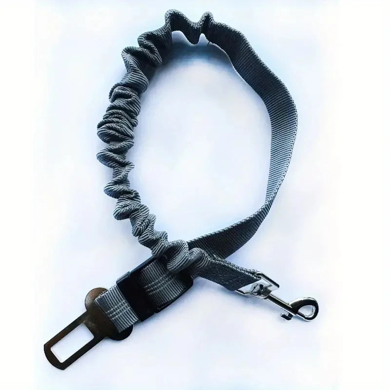 NEW Arrivals Reflective Dog Seat Belt - Adjustable and Durable Harness with Bungee Fabric Belt for Safe and Secure Car Travel Dogs Safety Accessories Pets Supplies