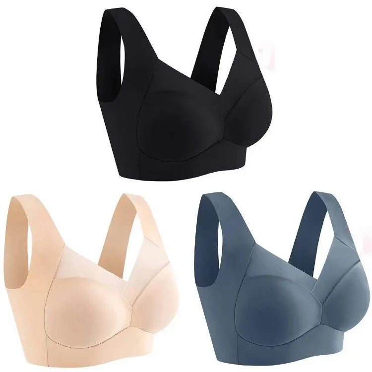 NEW Arrivals L(50KG) -6XL(110KG) Top Quality Ice Silk Seamless Sport Bra Gather Prevent Sagging Underwear No Steel Ring Comfortable Large Size Bra Sexy Vest Bralette Chubby Ladies Underwear