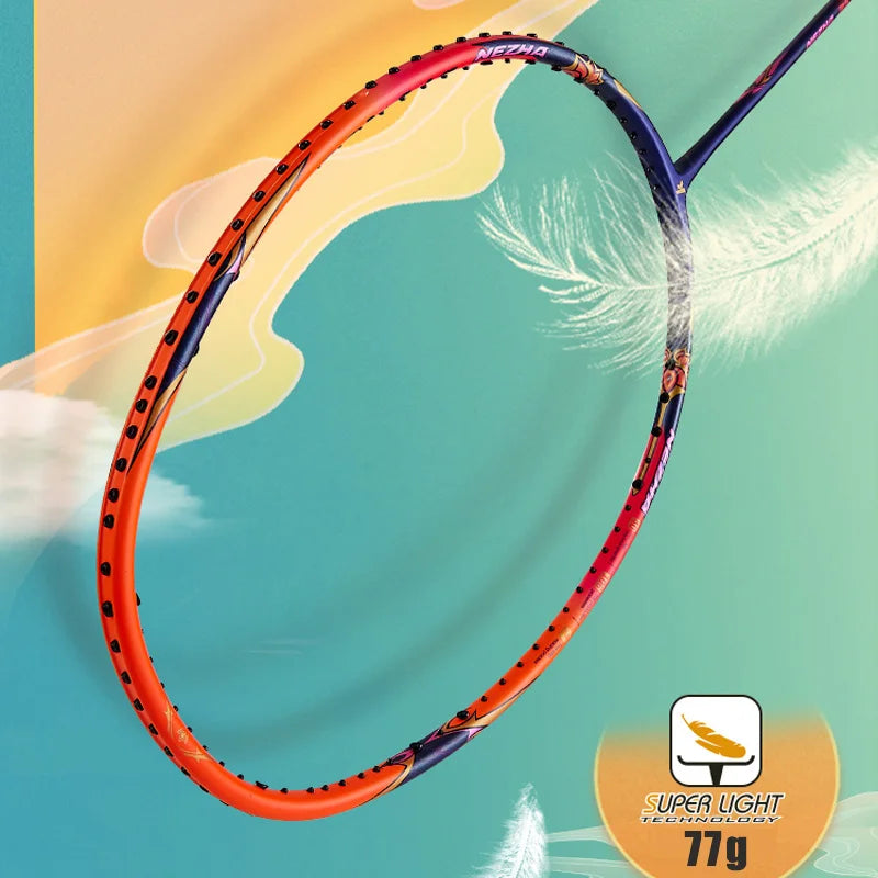 Kawasaki 5U Badminton Racket Professional Super Light Offensive Type High Graphite Badminton Racquet For Training NeZha 35