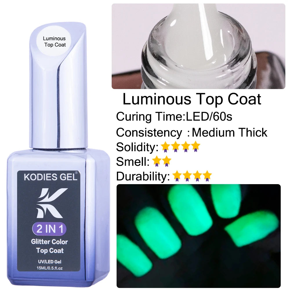 NEW Arrivals 4 in 1 Diamond Mix Korean Keratin GEL Super Shine Top Coat No Wipe Gel Nail Polish 15ML Semi Permanent UV High Glossy Gel Finish Sealer Manicure Topcoat Ladies Girls Cosmetic Accessories