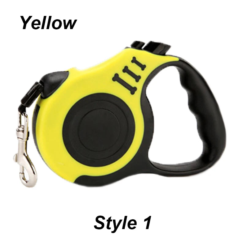 NEW Arrivals 12 Colors 5m Dog Leash Strong Automatic Retractable Durable Nylon Lead Puppy Outdoor Travel Walking Hiking Traction Rope Dogs Accessories Pets Supplies