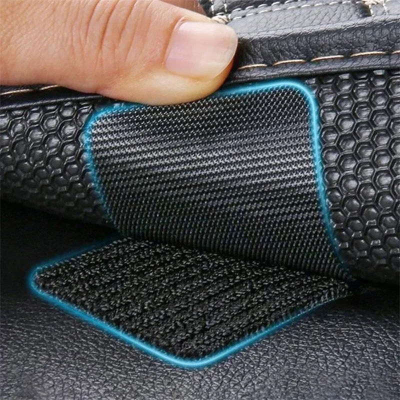 NEW Arrivals 30Pairs (60PCS Set) Non Slip Stickers Self Adhesive Hook Loop Fastener Tape Sheet Sofa Fix Clip Floor Rug Carpet Mat Stickers Repair Set Home Carpets Accessories