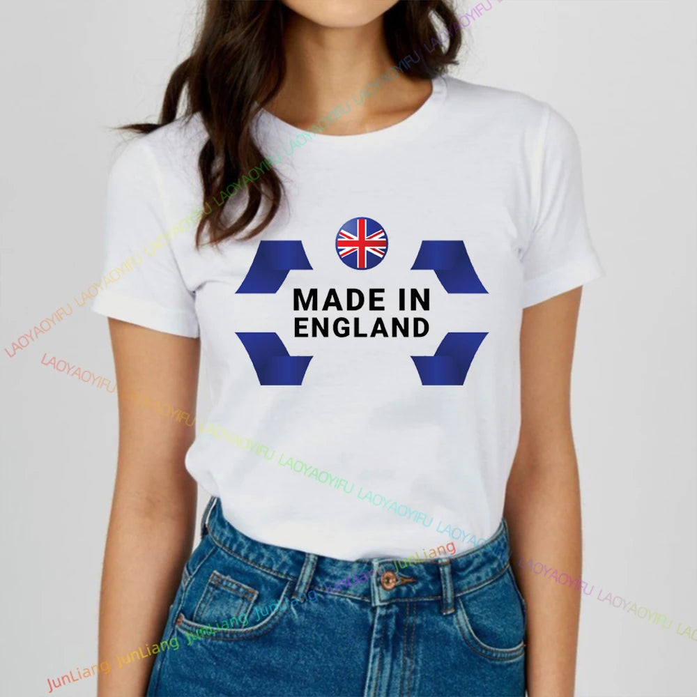 NEW Arrivals S-4XL Summer New Shirt England Flag Badge Unisex Patriotism Graphic T-Shirts Women's T-Shirts Men T-shirt Short Sleeve Tee Women Men Casual Sports Supplies
