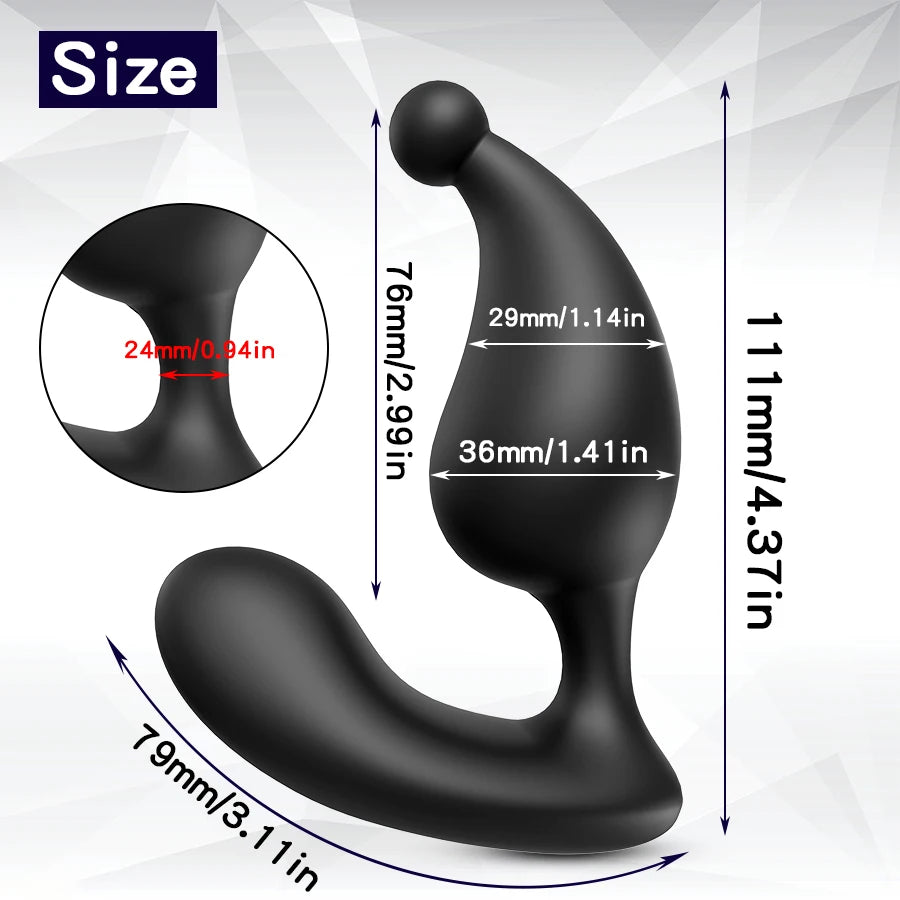 Anal Plug Vibrator Male Prostate Massage Wireless Control Silicone Butt Plug G-spot Stimulator Masturbator Sex Toys For Man/Gay