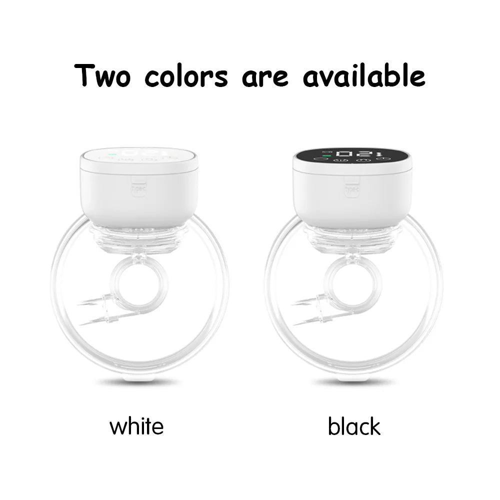2pcs Wearable Breast Pum Hands Free Electric Breast Pump Silent Invisible Breast Pump 3 Modes 9 Levels of Suction 180ML Capacity