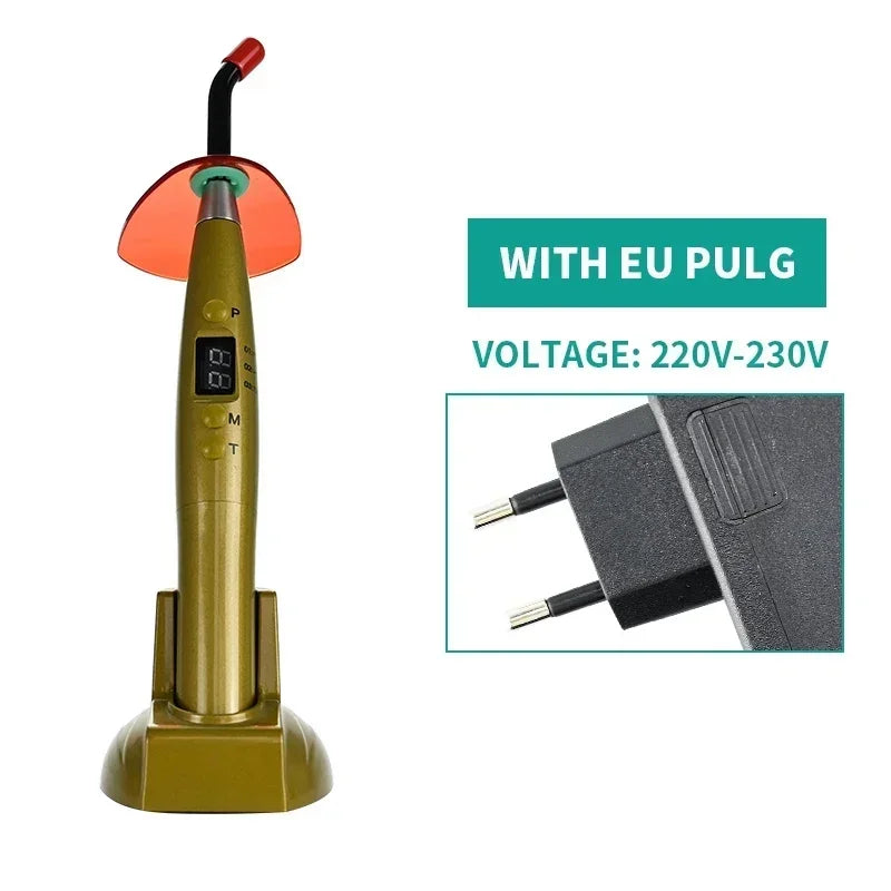 NEW Arrivals Dental Wireless Curing Light Resin Solidification 5W≥1200mw/c㎡ 440-480nm Wavelength Curing Machine With LED Screen Teeth Mouth Hygiene Tools Health Care Supplies