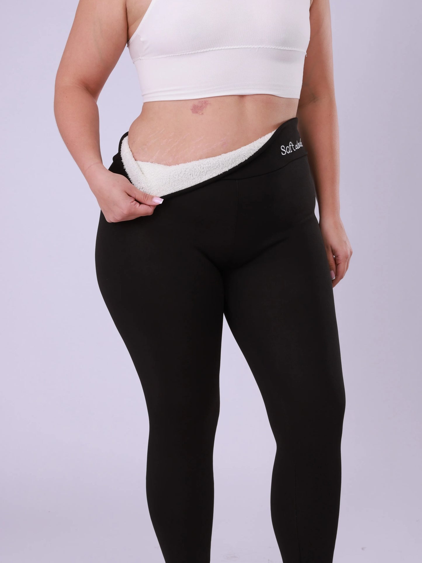 XL-5 XL Plus Size Winter Chubby Women Warm Leggings Plush Lined Thermal Pants Thickened Letter Embroidery Slim Elastic Tights Home Wear Outdoor Hiking Fitness Gym Curvy Ladies Sports Apparel